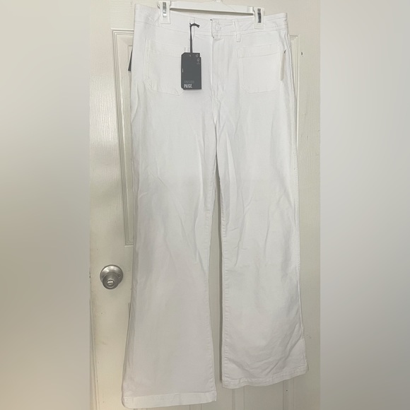 PAIGE Harper Ankle High-Rise Wide-Leg Jeans